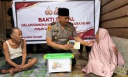 Sambut Hari Bhayangkara ke-80, Polsek Pujud Salurkan Bantuan Sosial untuk Warga Teluk Nayang