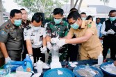 Wabup Rohil Hadiri Pemusnahan Barang Bukti di Kantor Kejaksaan Negeri