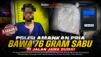Polisi Gagalkan Dugaan Peredaran 76 Gram Sabu di Jalan Jawa Dumai, Satu Pria Diamankan