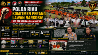 Operasi Antik Menggila! Polda Riau Ringkus 557 Tersangka Narkoba, 27 Kg Sabu Disita dari Jalur Laut