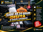 Sabu 40,24 Gram Disita di Bagan Sinembah, Polisi Tangkap Pemuda Diduga Pengedar