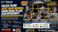 Polsek Pujud Segel Gubuk Diduga Lokasi Narkoba, Ruang Gerak Pelaku Kian Dipersempit