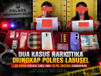Dua Kasus Narkotika Diungkap Polres Labusel, Sabu 1,66 Gram dan 10 Pil Ekstasi Diamankan