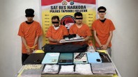 Satresnarkoba Polres Tapsel Bongkar Dugaan Peredaran Narkoba Lintas Kabupaten, Empat Pria Diamankan dengan Sabu dan Ekstasi