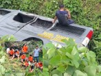 Mobil Tahanan Polres Labuhanbatu Terbalik di Parit Parang Bengkok, Sejumlah Orang Dilaporkan Luka-Luka
