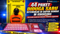 Tim Elang Kuantan Ringkus Terduga Pengedar, 44 Paket Diduga Sabu Disita dari Dapur Rumah
