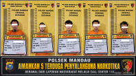 Call Center 110 Bongkar Dugaan Penyalahgunaan Sabu di Bathin Solapan, Lima Orang Diamankan Polsek Mandau