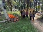 Gubuk Diduga Sarang Narkoba di Pondok Kresek Disisir Polisi, Kapolsek Pujud Turun Langsung
