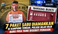 Dilaporkan Warga, Polsek Bilah Hilir Amankan Pria Diduga Pengedar Sabu di Kampung Tengah