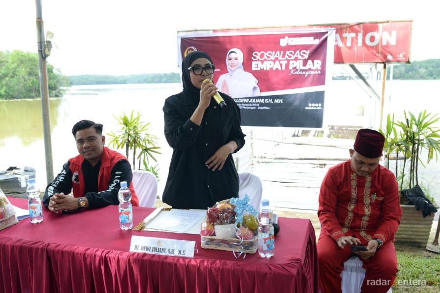 Hj Dewi Juliani Ajak Masyarakat Hindari Berita Hoaks dengan Berpegang pada Empat Pilar Kebangsaan