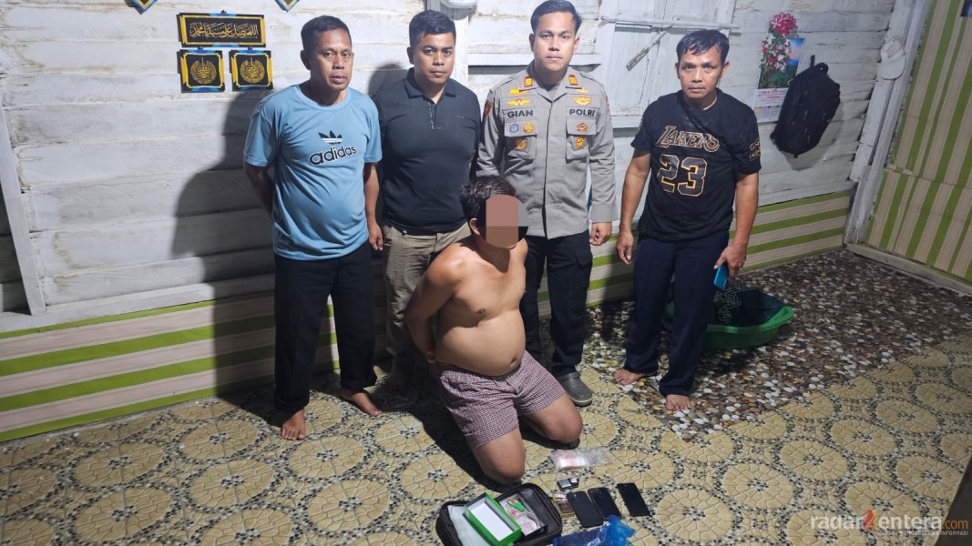 Digerebek di Sarangnya, Polsek Bagan Sinembah Bekuk Pengedar Sabu, Jaringan Pemasok Diburu