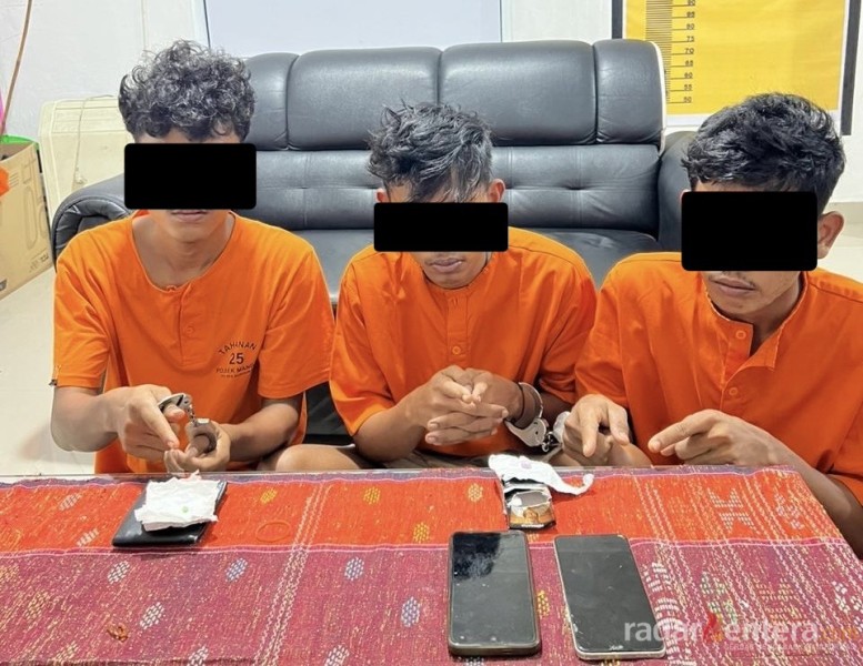 Pesta Ekstasi di Mandau Digagalkan Polisi, Tiga Pemuda Diciduk Saat Patroli Malam