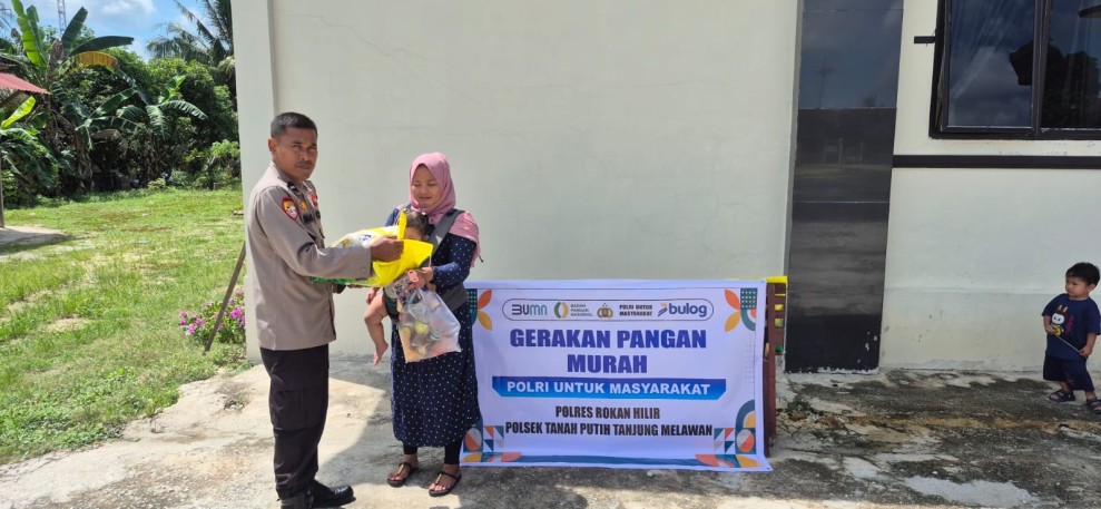 Gerakan Pangan Murah Polsek TPTM Salurkan 7 Ton Beras SPHP, Warga Antusias