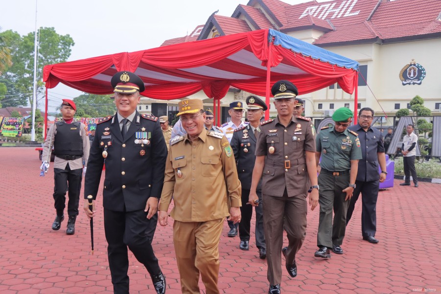 Polres Rohil Gelar Upacara dan Syukuran Hari Bhayangkara ke-79 Tahun 2025