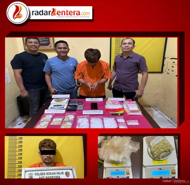 Mahasiswa Asal Sumbar Ditangkap di Bagan Batu, Polisi Temukan 361 Gram Sabu dan 483 Butir Ekstasi