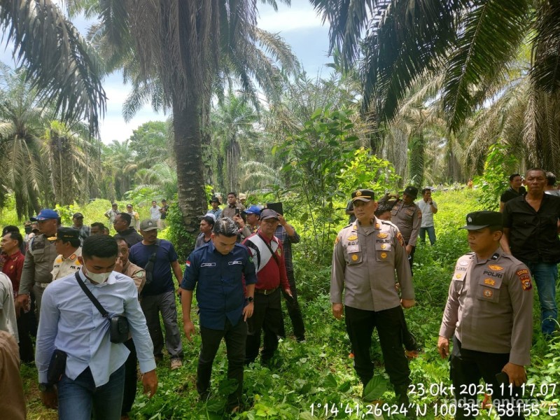 Pemerintah dan Aparat Kolaborasi Tegaskan Tapal Batas Rohil - Rohul, Cegah Konflik Lahan Berulang