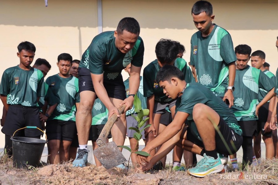 Polres Rokan Hilir Gelar Green Policing Running Club Bersama Komunitas Runners