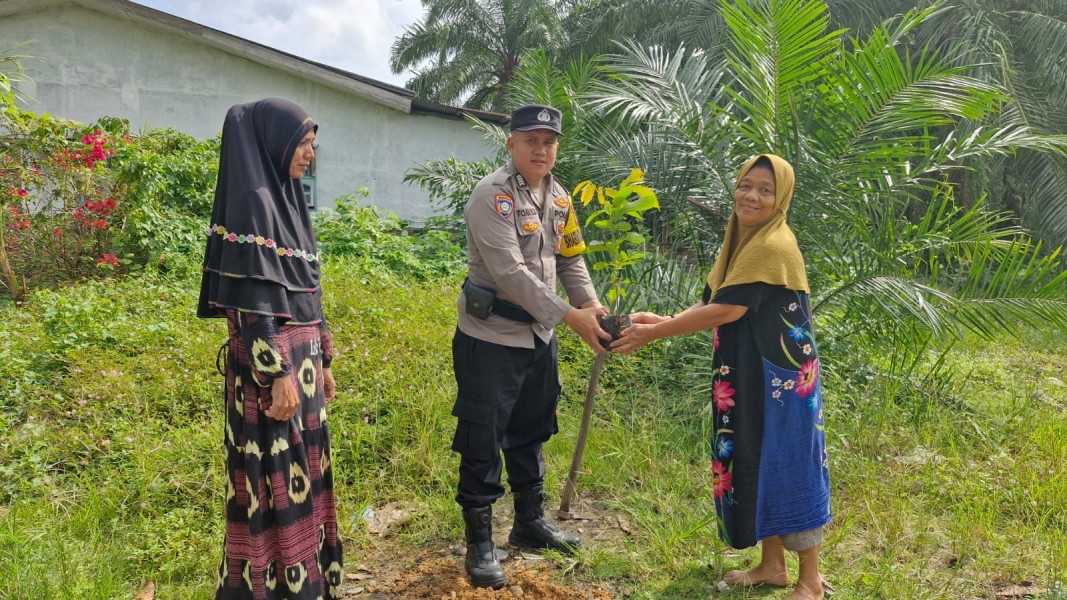 Polsek Bagan Sinembah Gencarkan Green Policing, Ajak Warga Jaga Kelestarian Alam