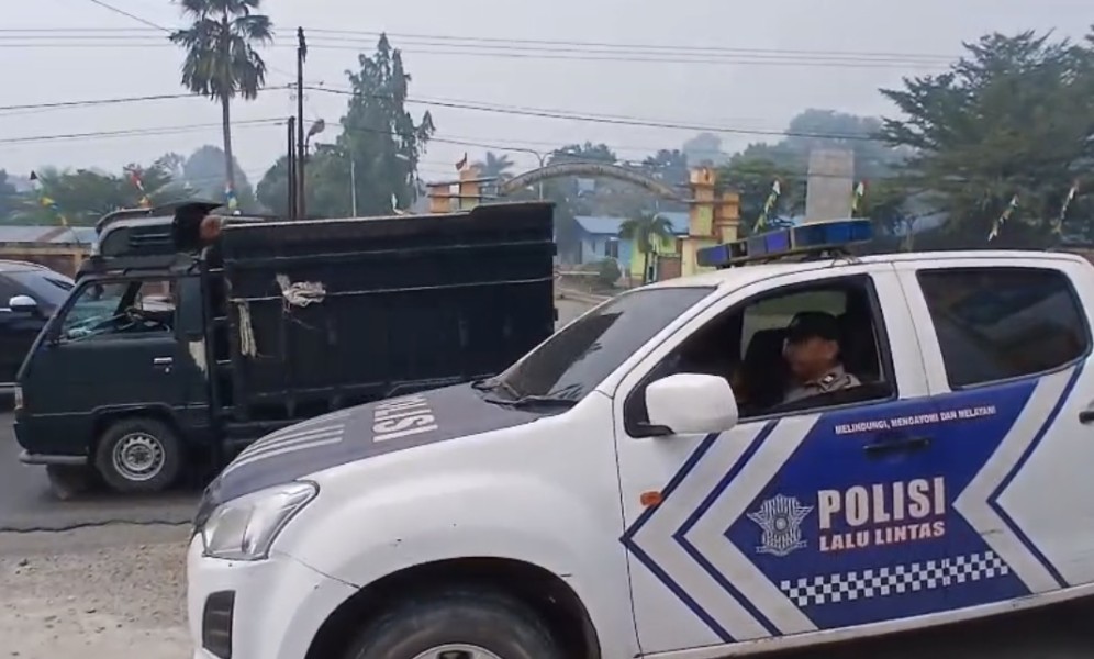 Polsek Bagan Sinembah Gencarkan Himbauan Mobile Cegah Karhutla