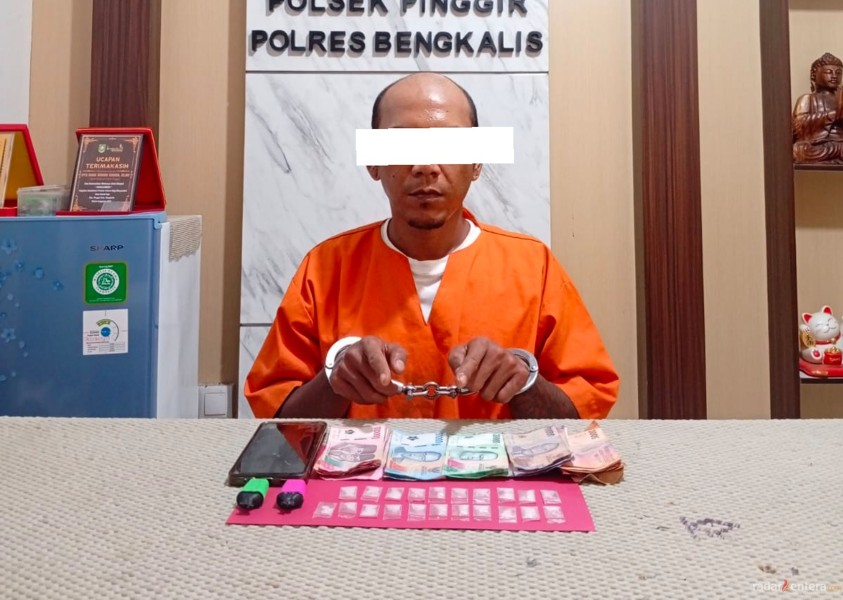 Jejak Sabu dari Balai Raja Berakhir di Simpang Pokok Jengkol, Pengedar Dibekuk dengan 21 Paket Siap Edar