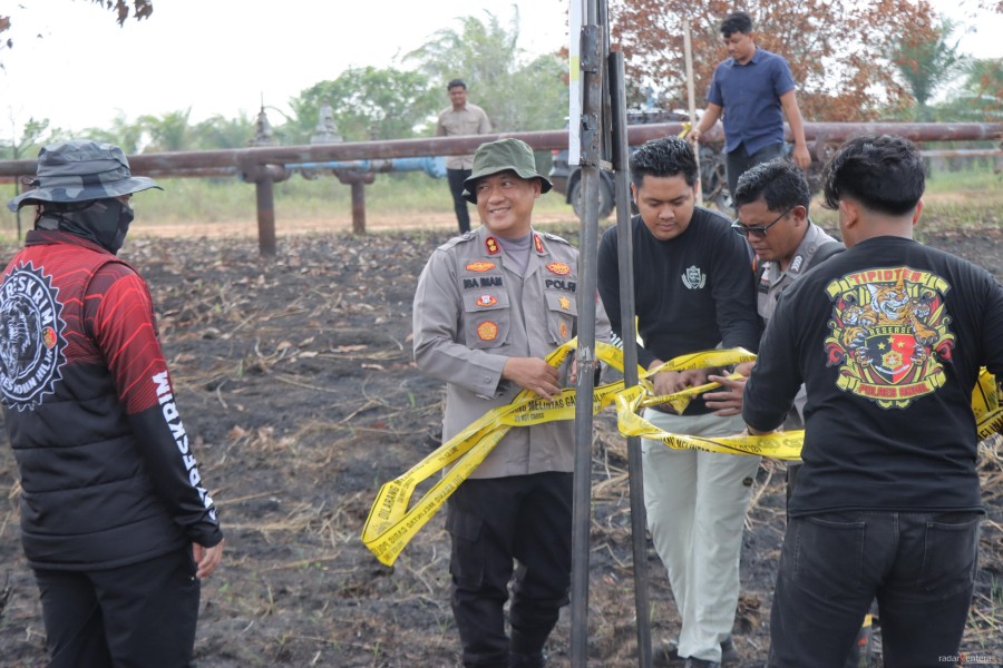 Kapolres Rohil Pasang Plang Peringatan di Lokasi Karhutla, Gandeng Pakar dari IPB