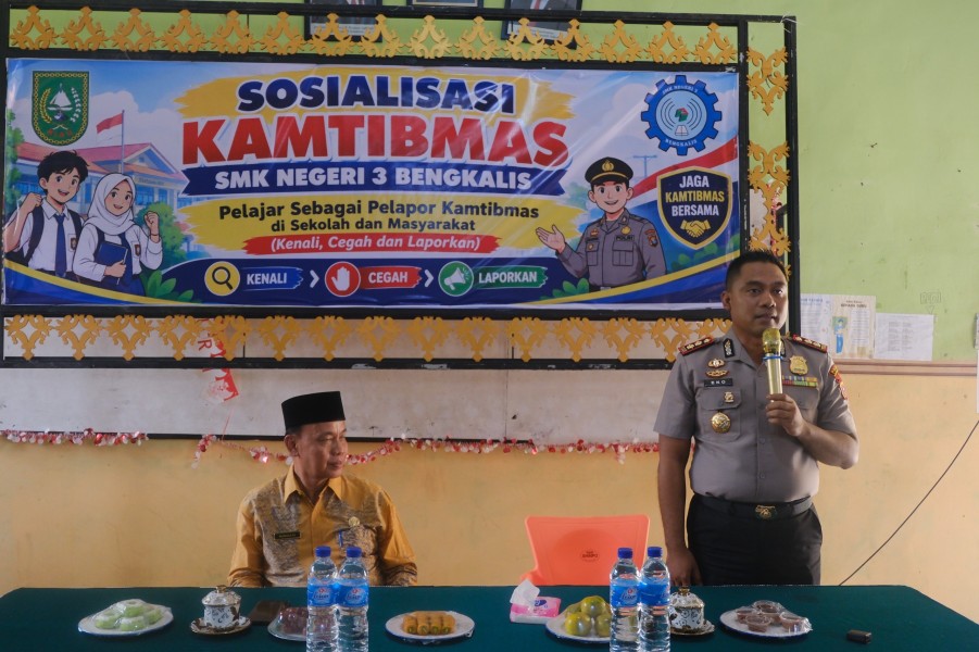 Polres Bengkalis Gelar POLIDIK Serentak hingga Polsek Jajaran, Edukasi Pelajar tentang Bullying, Narkoba, dan Judi Online