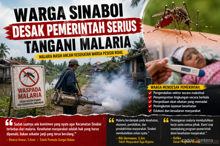 Malaria Tak Kunjung Tuntas, Warga Sinaboi Desak Pemkab Rohil Hadirkan Solusi Permanen