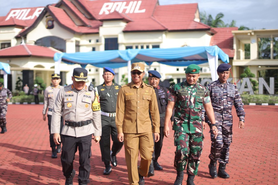 Polres Rohil Gelar Apel 3 Pilar Operasi Lilin 2025, Siap Amankan Natal dan Tahun Baru