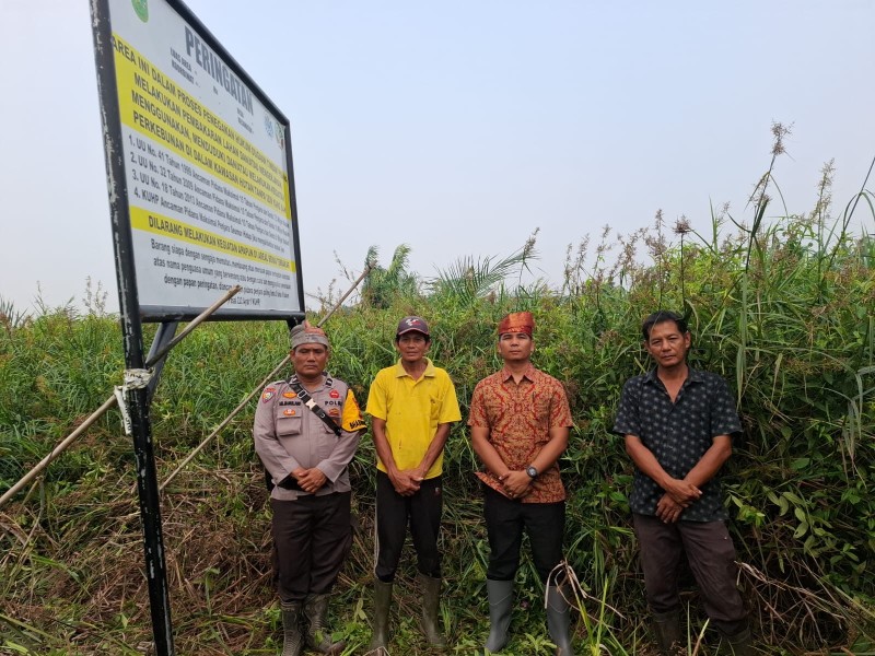 Cegah Karhutla Berulang, Polsek Bangko Pusako Perkuat Patroli dan Pantau Lahan Rawan