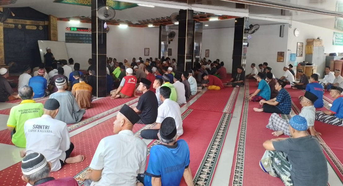 Pembinaan Rohani di Lapas Kalianda dengan Bimbingan Solat Berjamaah, Baca Al Quran, dan Dakwah Islam