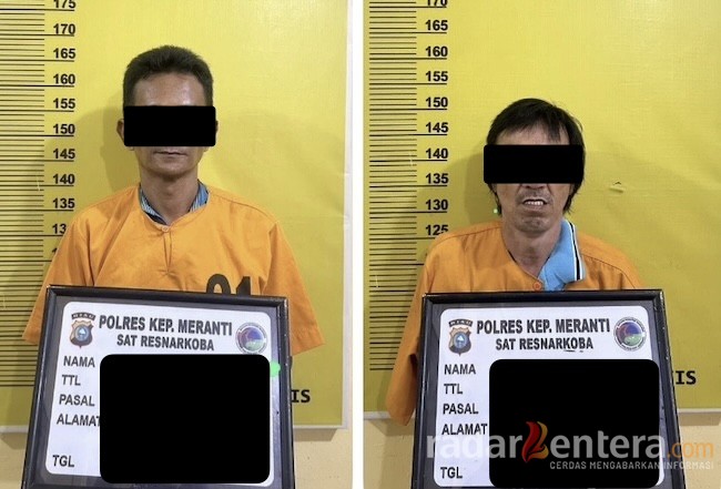 Polisi Bekuk Dua Pria saat Hendak Bertransaksi, 9 Paket Sabu Gagal Beredar di Meranti