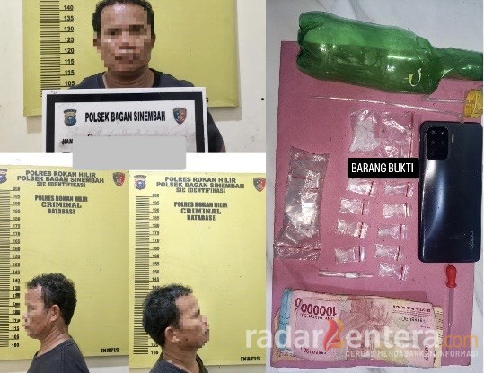 Digerebek di Tengah Kebun Sawit! Pengedar Dibekuk Saat Mengemas Paket Sabu, Polisi Sita 4,44 Gram Barang Bukti