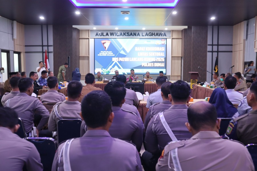 Polres Dumai Perkuat Sinergi Lintas Sektor, Operasi Patuh Lancang Kuning 2026 Fokus Tekan Kecelakaan
