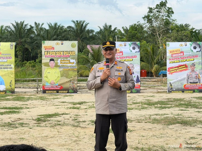 Turnamen Kapolsek Pujud Futsal Cup 2026 Resmi Dibuka, Wujudkan Silaturahmi dan Cegah Narkoba di Kalangan Pemuda