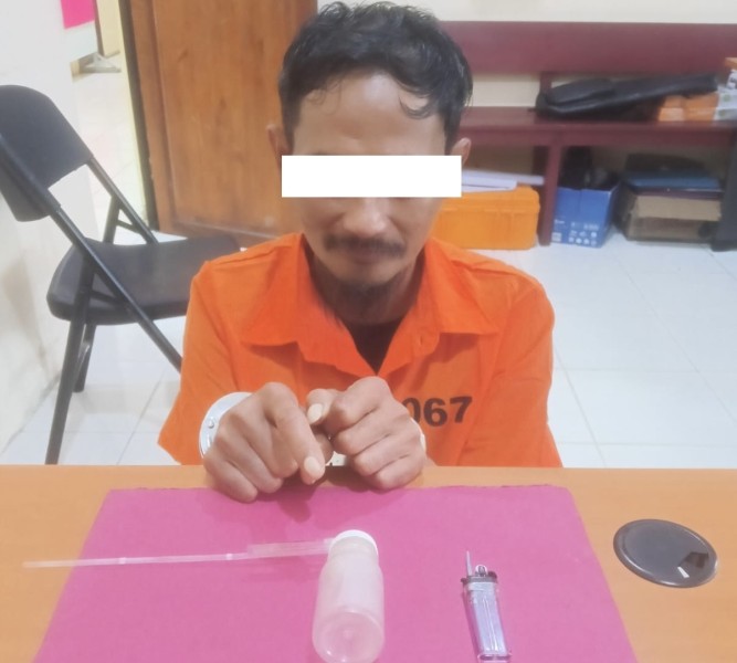 Dilaporkan Warga, Serang Pria Penyalahgunaan Narkotika Diamankan Polisi