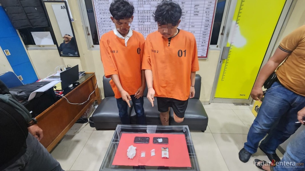 Polres Dumai Ungkap Dugaan Peredaran Sabu 10,67 Gram di Bukit Kapur, Dua Pria Diamankan