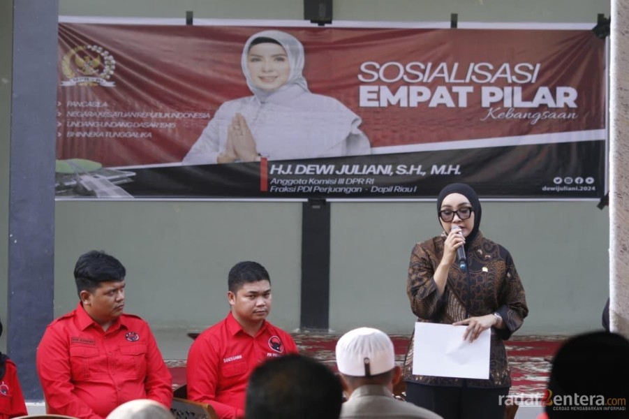 Hj. Dewi Juliani Gelar Sosialisasi Empat Pilar Kebangsaan di Rokan Hulu, Tekankan Persatuan dan Semangat Gotong Royong
