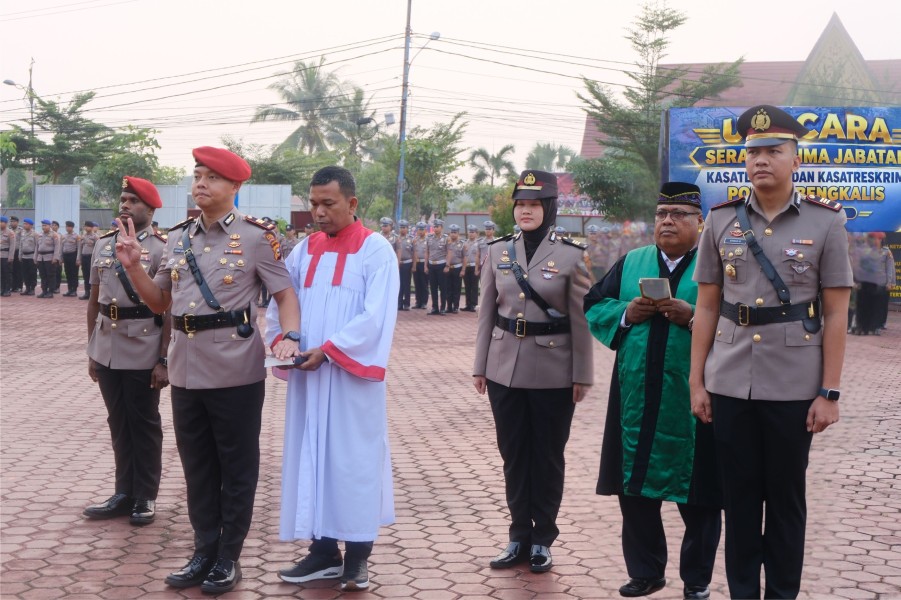 Dua Pejabat Berganti, Polres Bengkalis Perkuat Penegakan Hukum dan Keselamatan Lalu Lintas