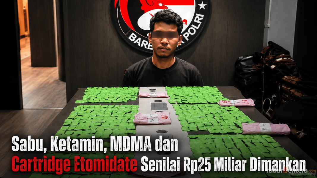 Polisi Bongkar Jaringan Narkoba Lintas Malaysia di Bengkalis, Sita Sabu, Ketamin, MDMA dan Cartridge Etomidate Senilai Rp25 Miliar