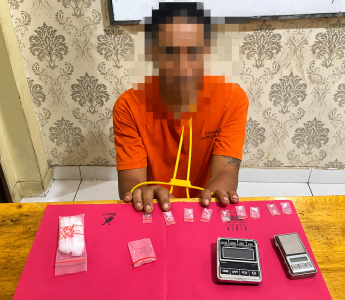 Kurir Sabu Dibekuk Lewat Operasi Penyamaran, Polisi Sita 2,09 Gram Barang Bukti