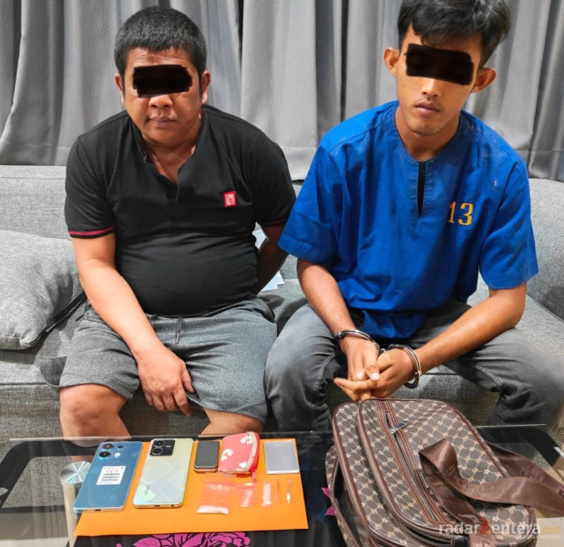 Dua Pengedar Sabu Tak Berkutik Dibekuk Satres Narkoba Polres Dumai