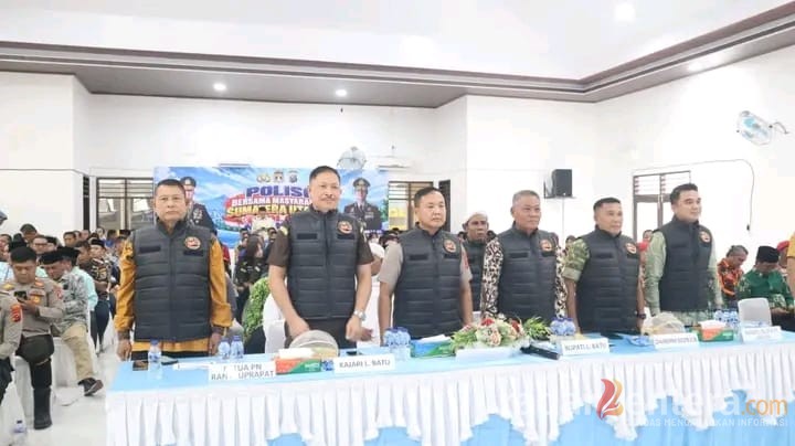 Polres Labuhanbatu Ikuti Deklarasi Polisi Bersama Masyarakat Sumut Tolak Narkoba