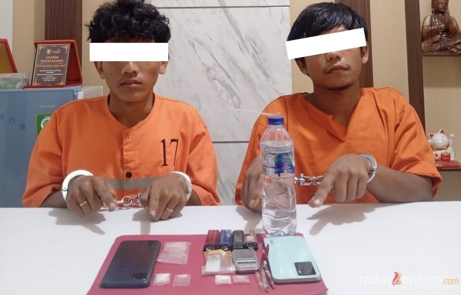 Dilaporkan Lewat Call Center 110, Jaringan Peredaran Sabu di Mandau Dibongkar, Dua Tersangka Diciduk Polsek Pinggir