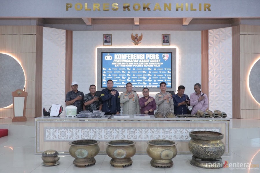 Polres Rohil Ungkap Pencurian Hiolo di Kelenteng Hai Cuking, Tiga Terduga Pelaku Diamankan