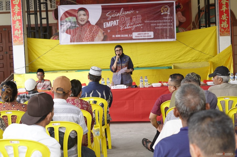 Hj. Dewi Juliani, SH Gelar Sosialisasi 4 Pilar Kebangsaan: Tekankan Pentingnya Toleransi Antar Suku