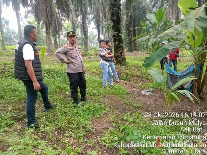 Kapolsek Torgamba Gerebek Lokasi Diduga Jadi Tempat Transaksi Narkoba di Aek Batu, 10 Bong Kosong Ditemukan