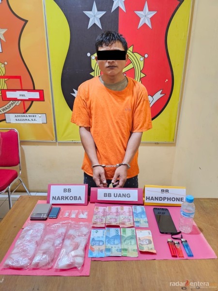 Polsek Rimba Melintang Amankan 8,10 Gram Sabu dari Satu Pelaku