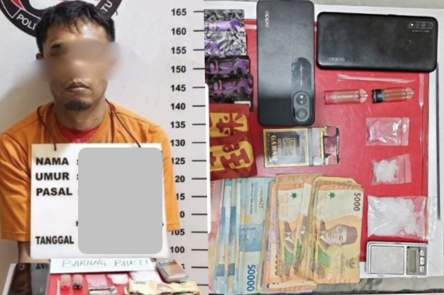Satres Narkoba Polres Labuhanbatu Amankan Residivis AH, Sita Sabu, Ekstasi, dan Cairan Vape Diduga Narkotika