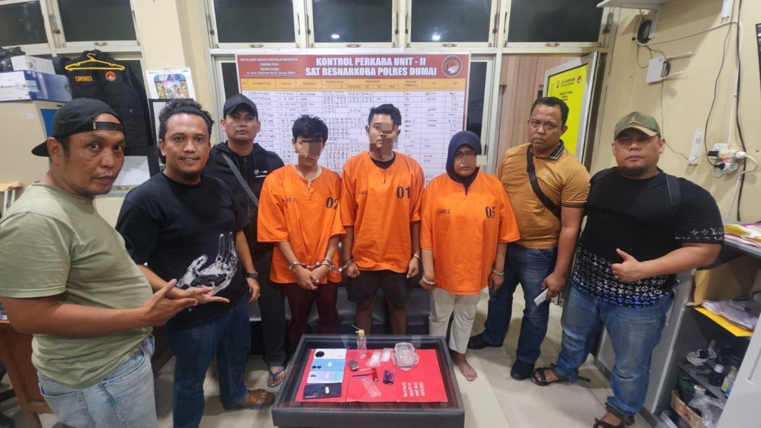 Berawal dari 1,08 Gram, Pengembangan Satresnarkoba Polres Dumai Berujung Temuan 650 Gram Diduga Sabu