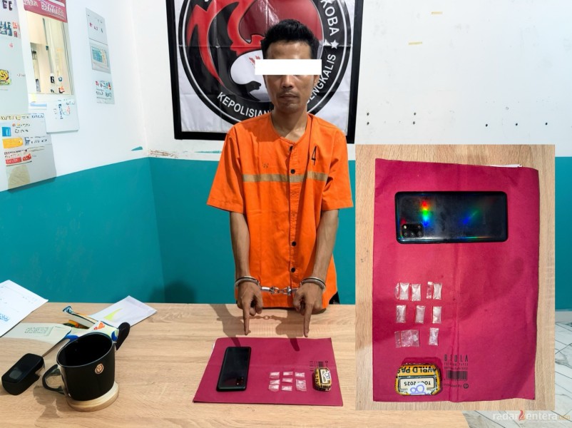 Delapan Paket Diduga Sabu Diamankan, Seorang Pria Ditangkap di Duri Barat